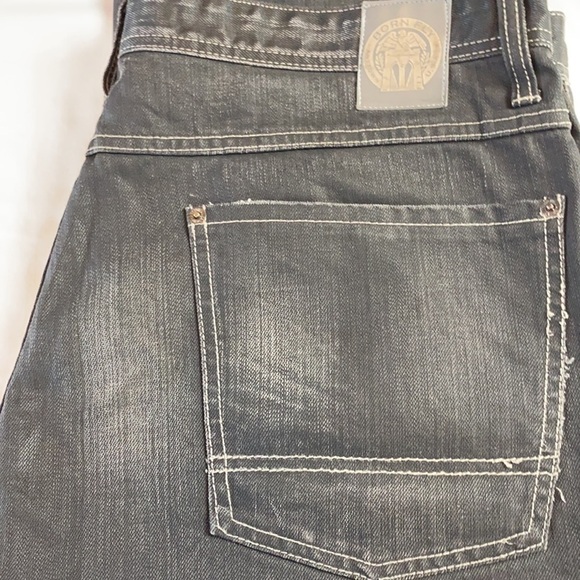 Born Fly Co button fly straight leg jeans SZ 40 - Picture 13 of 13
